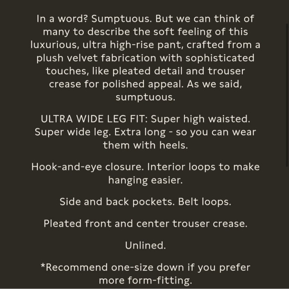 Banana Republic Veluro Velvet Wide Leg Trousers Red Size 4 - Regular 31” Inseam - Picture 6 of 7